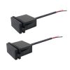 2PCS 2.4 A Motor Boat Trailer Car Modified Square Single USB Car Charger