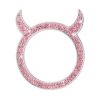 2 PCS Car Starter Button With Diamond Small Devil Decorative Ring