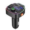 Car Bluetooth FM Transmitter PD Fast Charging Ambient Light