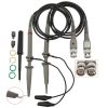 2pcs   P6100 Oscilloscope Probe DC-100MHz BNC Connectors Scope Clip Probe