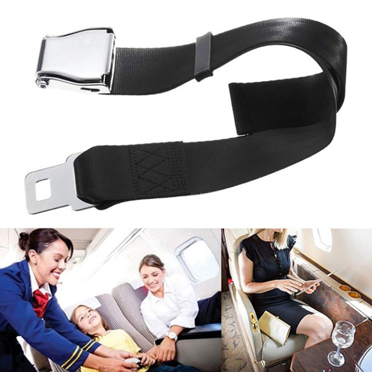 Two Point Aircraft Buckle Adjustable Seat Belt Extended Band