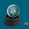 KD195 Electroplating Modification Small Fan Retro Wheel Fan