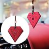 Car Pendant Triangular Ping An Charm Bag Leather Rearview Mirror Ornament