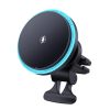 M2 Magnetic Car Wireless Fast Charging Mobile Phone Holder with LED Ambient Light