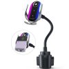 Double Coil Car Wireless Charger Water Cup Holder For Apple14 / 13 / Samsung ZFLIP4 Series