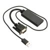 HD55Y VGA To HDMI Adapter Cable VGA+USB To HD 1080P Converter With Power Supply