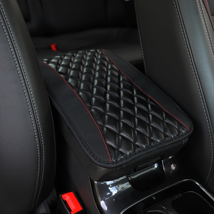 Car Center Console Cover Mat PU Leather Car Armrest Cover