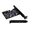 PCI-E 4X To USB3.1 Dual USB-C/Type-C Port 10Gbps Expansion Card With ASMedia ASM3142 Chip