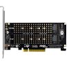 PCI-E X8 Double Disk Transfer Card NVME M.2 MKEY SSD RAID Array Expansion Adapter