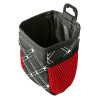 2pcs Car Air Outlet Sundries Storage Bag With Net Pocket