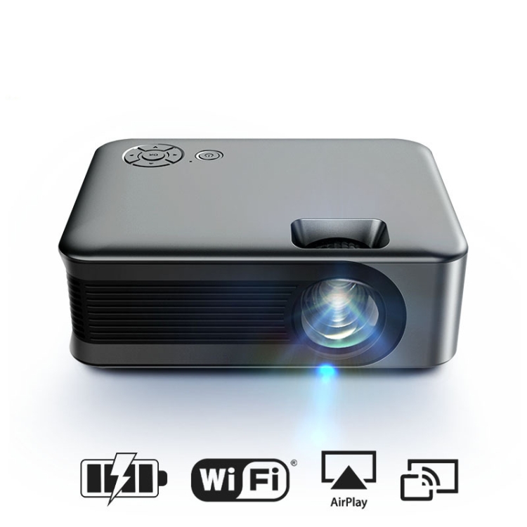 A30  845x480P HD Projector 1080P WIFI Synchronous Mobile Phone Smart TV
