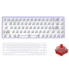 Dual-mode Bluetooth/Wireless Customized Hot Swap Keyboard Kit + Red Shaft + Keycap