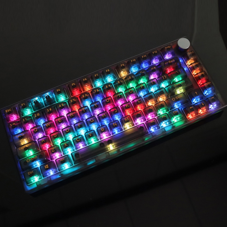 130 Keys MDA Height Mechanical Keyboard Transparent Keycap