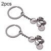 2pcs Simulated Bicycle Metal Key Chain