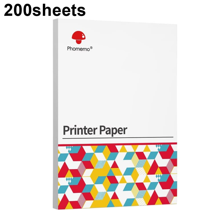 For Phomemo M08F 200sheets Thermal Printing Paper Compatible for MR.IN Brother Pocket Jet / MT800