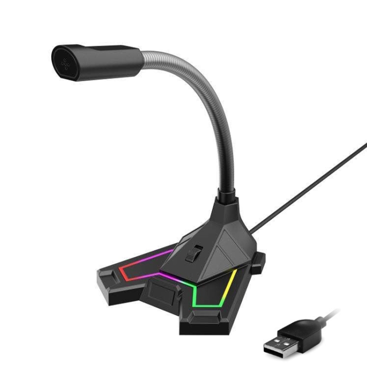 RGB Microphone Home Game Live Voice Video Microphone