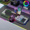 K-Snake Mechanical Feel Keyboard Mouse Kit USB Wired 104 Keycaps Computer Keyboard