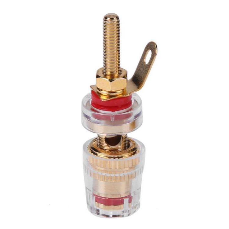 Medium Extended Transparent Terminal Block 4mm Banana Socket Audio Amplifier Junction Post