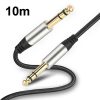 Audio Mixing Console Amplifier Drum Connection Cable 6.35MM Male To Male Audio Cable 28AWG OD4.0MM