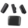 One To Two Outdoor Recording Lavalier Microphone Noise Canceling Wireless Mic For Live Streaming