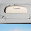 MCPP Car Multifunctional Glasses Case Car Visor Card Storage Sunglasses Holder