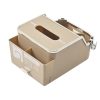 Car Tissue Box Multifunction Cup Holder Armrest Box Storage Box