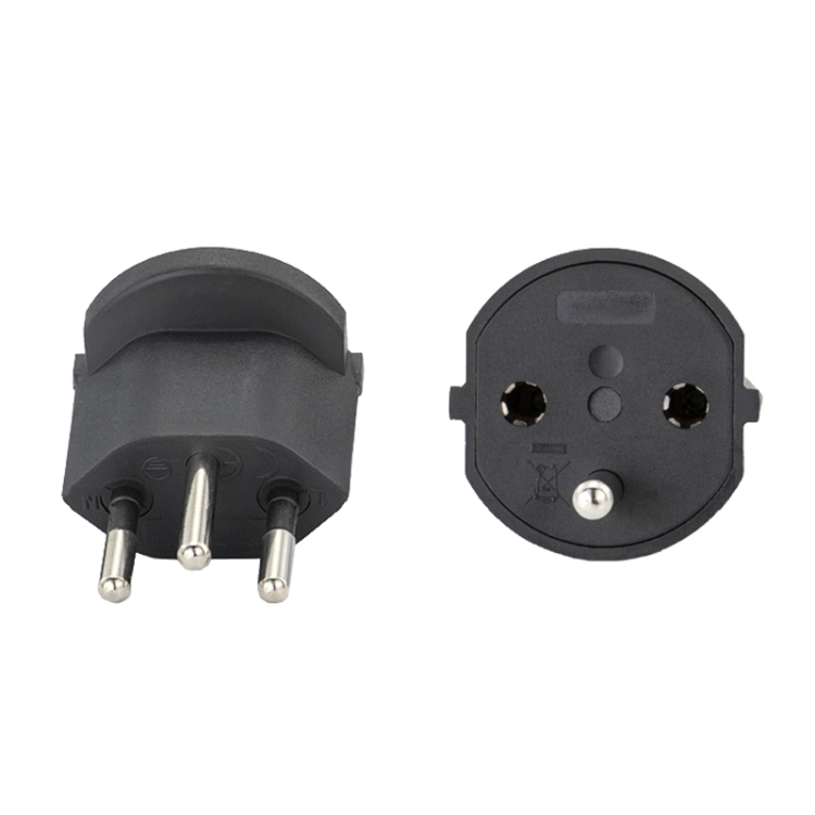 EU To Switzerland Convertible Plug With Ground Wire Travel Adaptor