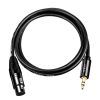 JINGHUA 3.5mm Male To XLR Female Microphone Cable Computer Mixer Audio Cable