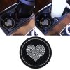 Car Round Love Diamond Honeycomb Anti-slip Coaster