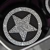 Five-pointed Star Diamond-encrusted Car Non-slip Decorative Water Coaster