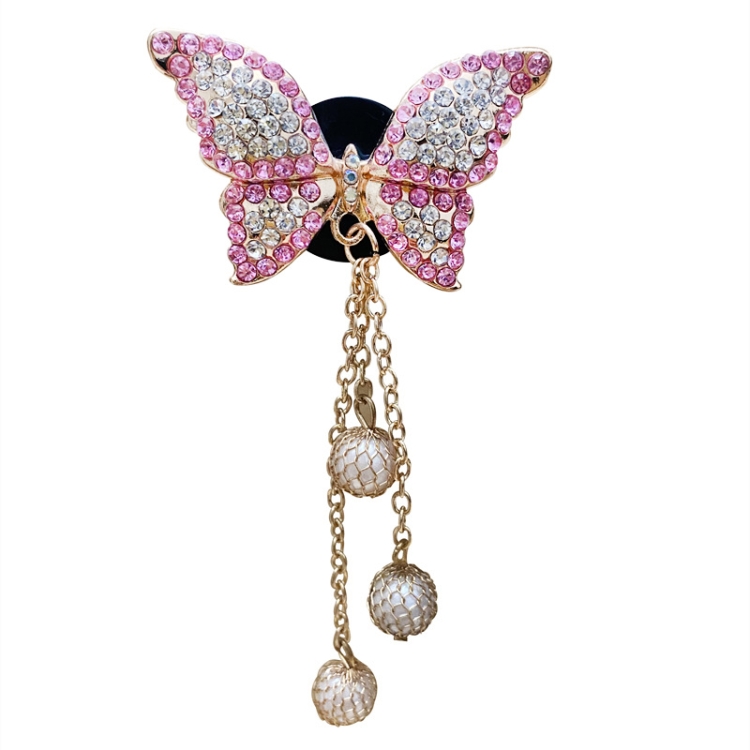 Butterfly Tassel Pearl Diamond Car Air Vent Aromatherapy Clip