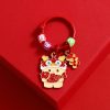 Year Of The Dragon Metal Pendant Cute Car Keychain Doll Couple Bag Pendant