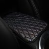Glitter Car Center Console Cover Mat PU Leather Car Armrest Cover