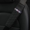 Car Leather Seat Belt Cover Shoulder Pads with Bling Diamonds