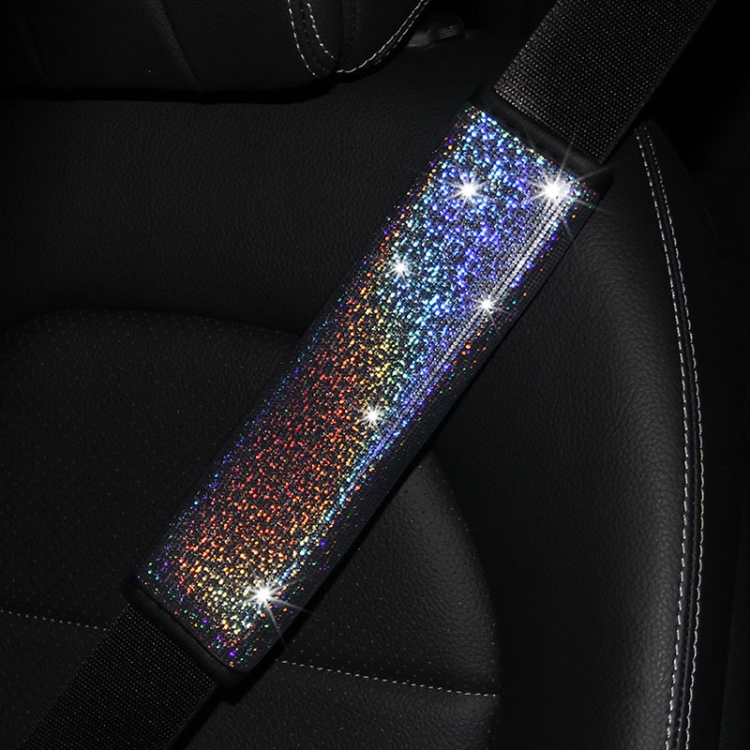 Bling Car Leather Seat Belt Cover Shoulder Pads