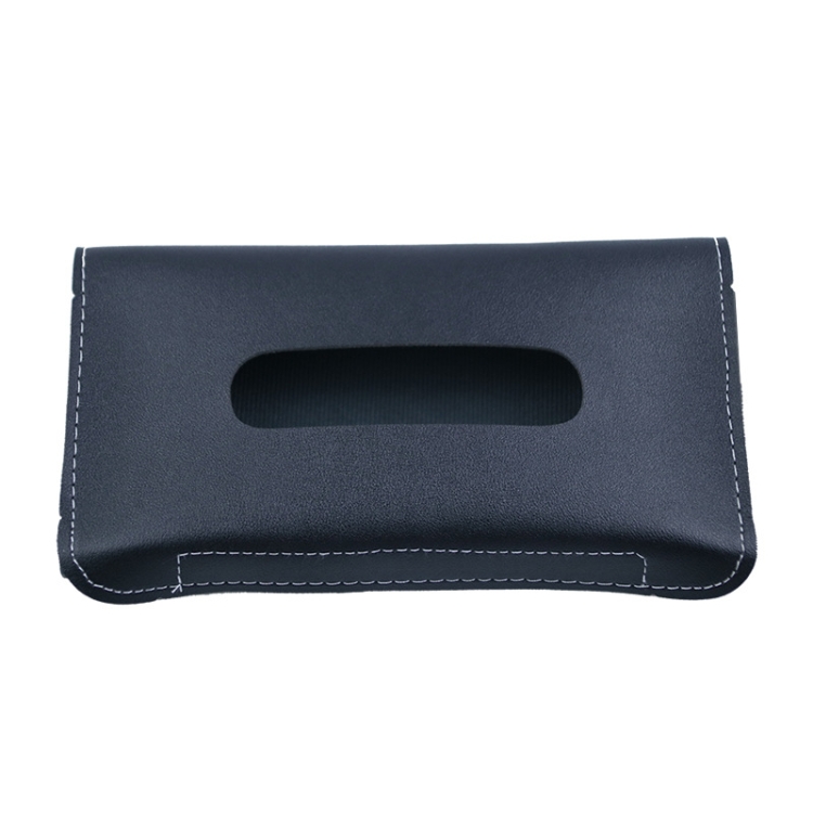 Car Armrest Box Sun Visor Hanging Leather Tissue Box