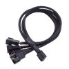 Computer PWM Temperature Control Cooling Fan Extension Cable Chassis HUB Connector