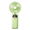 Foldable Digital Display USB Charging Fan Handheld Mute Hanging Neck Outdoor Small Fan