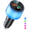 48W PD Fast Charging Car Bluetooth MP3 Player Ambient Light