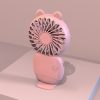 Summer Cartoon Pocket Handheld Stand Fan Rechargeable Silent Mini Fan