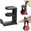 Deskside Clip 360 Degree Rotatable Headphone Holder
