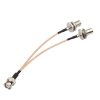 BNC Male To Dual BNC Female RG316 Wire Coaxial Connector