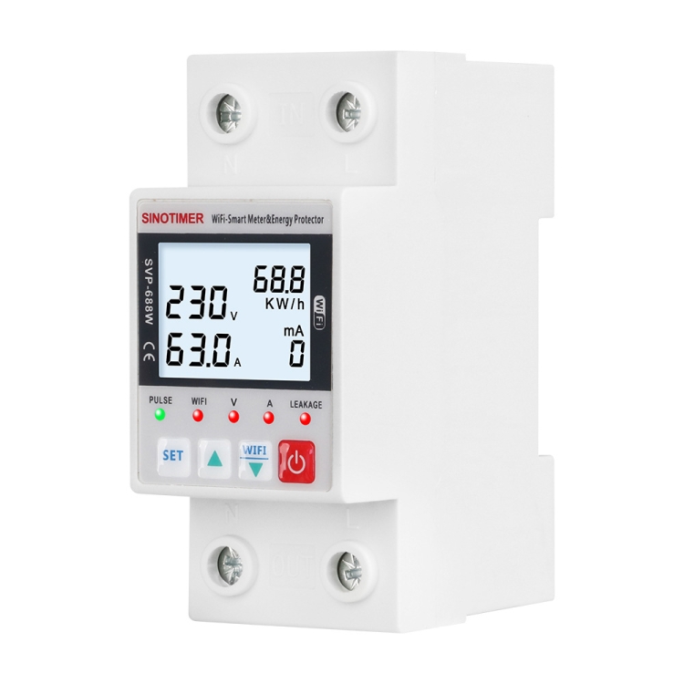 TUYA APP WiFi Smart Circuit Breaker Over Under Voltage Protector