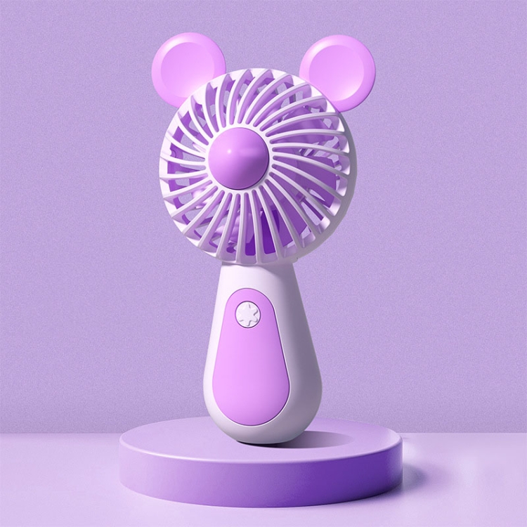 Cute Cartoon Handheld Small Fan Mini Portable USB Charging Fan