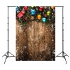 1.5m x 2.1m Nostalgic 3D Snow Scene Wooden Wall Children Photography Background Cloth