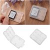 10 PCS Mini Transparent Multifunctional Storage Card Box