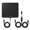 Ultra-thin Indoor HD Digital TV Antenna with 50 Miles Long Range Amplifier