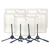 XI283 2 Pair I258 Side Brushes + 5 PCS I206 Filters for ILIFE V8S
