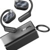 OpenRock X Open-Ear Headphones, Upgraded Silicone Earhooks, 48Hrs Playtime, Comfort and Fit, IPX5 Waterproof, ENC Microphone, Smart App, Bluetooth 5.3, Wireless Over-Ear Earbuds for Sports, Office