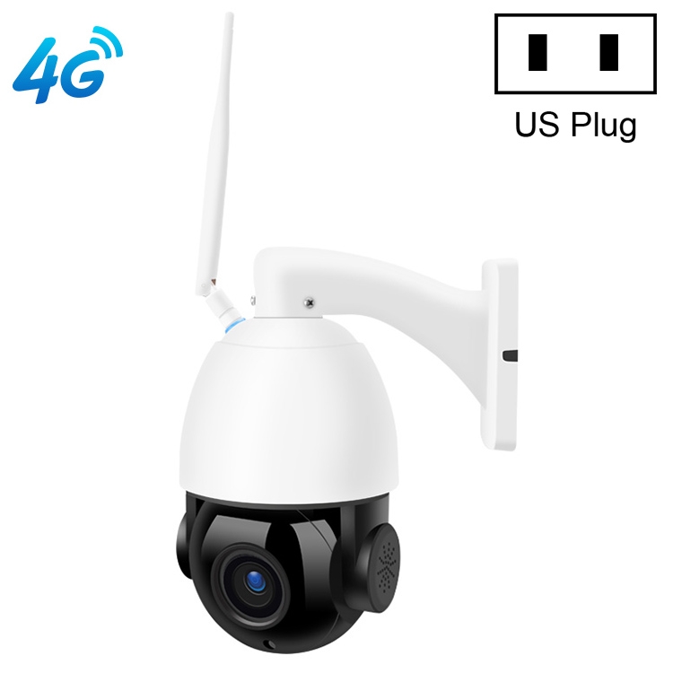 QX5 4G (US Version) 2.0 Million Pixels 1080P HD 20X Zoom Dome Smart Camera, Support Infrared Night Vision / Motion Detection / Voice Intercom / TF Card, US Plug
